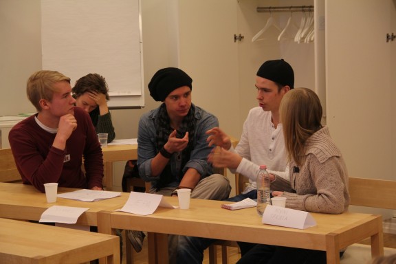 Kuvassa vasemmalta alkaen Santeri Tuovila, Joonas Huttunen, Jesse Tuominen ja Ninni Takala.
