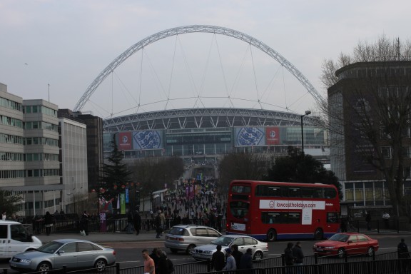 Wemley -stadion Lontoossa. 